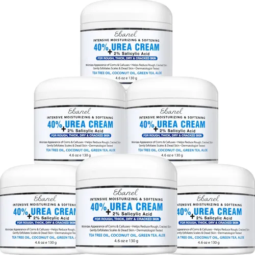 Miniatura 8 de Ebanel Crema de urea 40% más ácido salicílico 2%, crema para pies para talones secos y agrietados, rodillas, codos, manos, removedor de cutículas