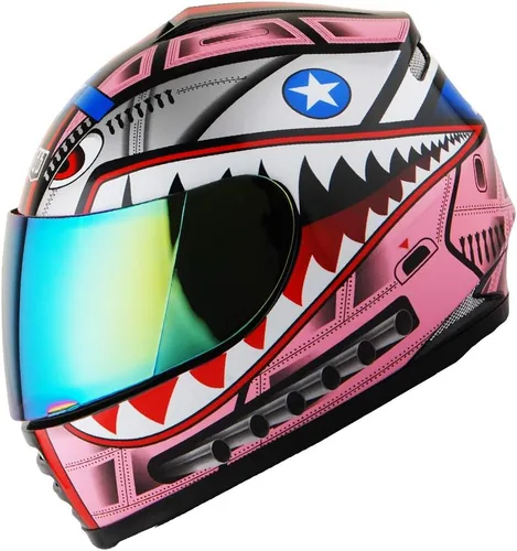 Miniatura 13 de WOW Casco integral para motocicleta, bicicleta urbana BMX MX para niños: HKYB15 Araña roja