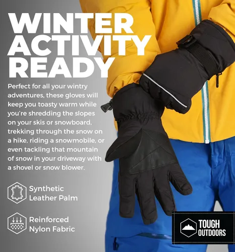Miniatura 5 de Guantes de esquí y nieve de invierno para hombres y mujeres diseñados para esquí en clima frío, snowboard y palear