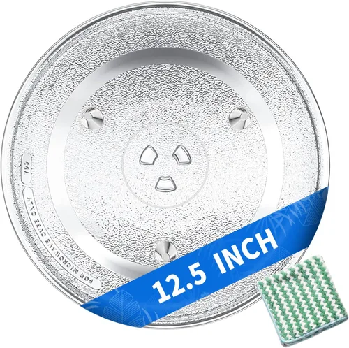Miniatura 9 de Placa de microondas de 9.6 pulgadas para placa giratoria de vidrio Panasonic F06016D00XN, A06015G10XN y más bandeja giratoria de vidrio