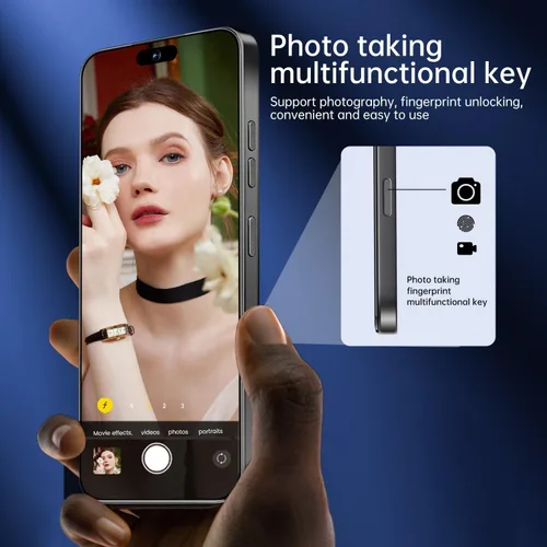 Miniatura 2 de OEJBK 16PM Smartphone Nueva actualización 16GB+512GB/6.99" Pantalla 68+108MP Zoom Cámara, acabado de vidrio templado, 7000mAh Android 14 Smartphone
