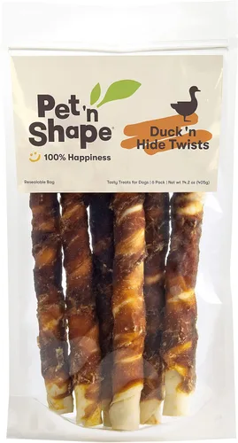 Miniatura 10 de Pet 'n Shape Chik 'n Hide Twist - Golosinas naturales envueltas en pollo para perros, grandes, 6