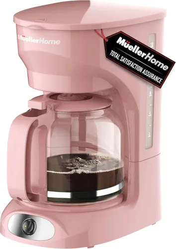 Miniatura 13 de Mueller - Cafetera de goteo de 12 tazas, jarra de borosilicato, apagado automático, filtro reutilizable, antigoteo, función de mantener el calor