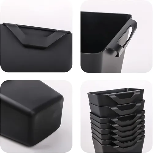 Miniatura 7 de 8 portavasos colgantes, accesorios de carrito rodante, accesorios de carrito utilitario para suministros de manualidades, cubos organizadores