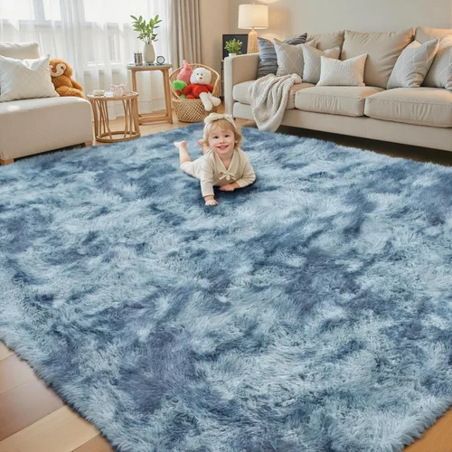 Miniatura 108 de Alfombras circulares súper suaves para niñas, castillo de princesa, tienda de campaña de 5 diámetros, alfombras circulares de área para dormitorio