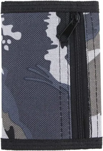 Miniatura 4 de Cartera de lona triple RFID para deportes al aire libre para hombres lindo monedero con cremallera y bolsillo frontal para niños color camuflaje