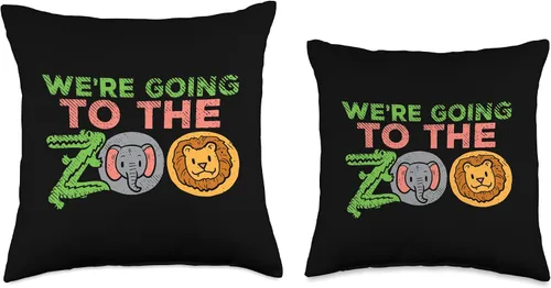 Miniatura 3 de Funny Zoo Lover Gifts Going to The Zoo Trip Safari Visit Adventure Wildlife Kids - Almohada de 16 x 16 pulgadas, multicolor