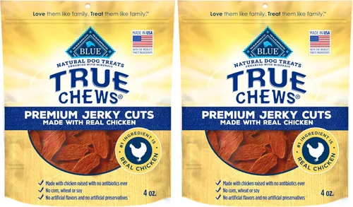 Miniatura 14 de Blue Buffalo True Chews Premium Jerky Cuts con filete real, golosinas naturales para perros sin pollo, mejorados con minerales para sabor, bolsa
