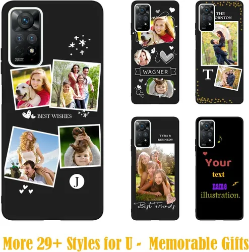 Miniatura 2 de Funda personalizada para Xiaomi Redmi Note 11 Pro 5G Collage de Fotos - Nombre Personalizar Texto Fecha Imagen Iniciales Códigos Note11 Pro 5 G