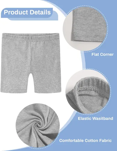 Miniatura 4 de Auranso Pantalones cortos de ciclismo para niñas, transpirables y de seguridad, pantalones cortos de ciclismo debajo del vestido