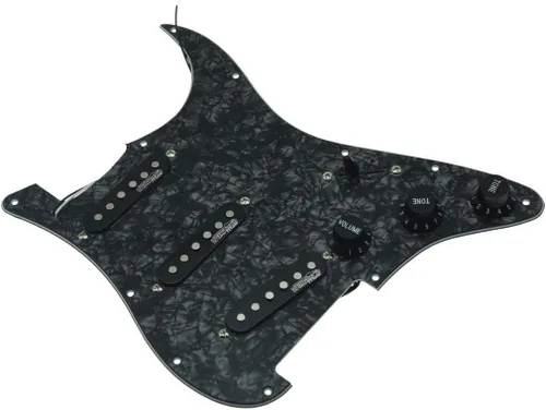 Miniatura 11 de Dopro Golpeador de guitarra cargado con pastillas Wilkinson precableado ST Pickguard para Estados Unidos/México, fabricado en FD Stratocaster Aged