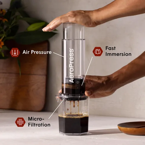Miniatura 3 de AeroPress Microfiltros de papel blanco XL para cafetera, filtros de café compostables hechos de papel blanco, sin cloro, se adapta a cafeteras