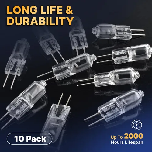 Miniatura 6 de Diximus G4 - Bombillas halógenas de bajo voltaje – Bombilla pequeña de 20 W – Bombillas de 12 V para paisaje de 20 W, bombilla bi-pin para debajo