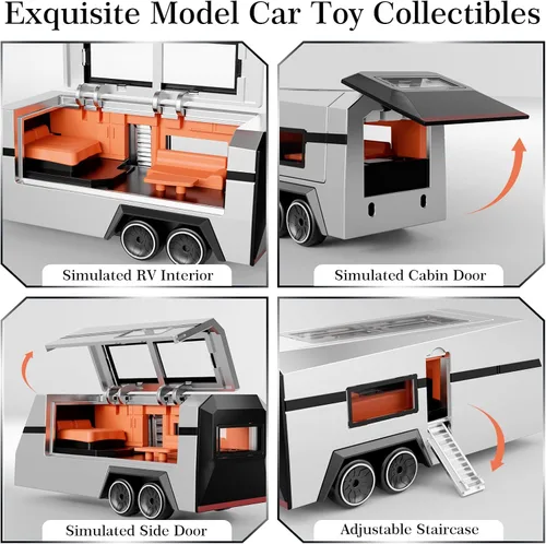 Miniatura 5 de OSIMILY MINI coche RC, control por aplicación escala 1:64 camión RC MINI de aleación todoterreno velocidad de control remoto del coche/dirección