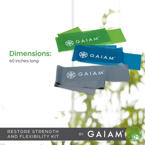 Miniatura 5 de Gaiam Juego de bandas de resistencia para restaurar la fuerza y la flexibilidad