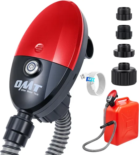 Miniatura 13 de Orion Motor Tech Bomba de transferencia de gasolina de 12 GPM, bomba de transferencia de combustible eléctrica de 12V con cebado para diesel, Bomba