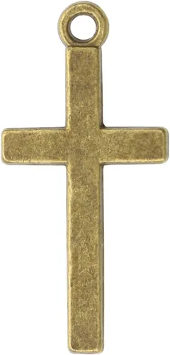 Miniatura 3 de Shapenty Dijes pequeños de metal con dije de cruz para aretes, pulsera, collar, llavero, tiradores de cremallera, joyería para hacer manualidades