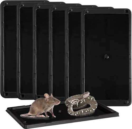 Miniatura 34 de LULUCATCH Trampas para ratones, paquete de 4, trampas de pegamento más grandes y pesadas para ratones, ratas y serpientes, trampas adhesivas