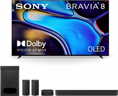 Miniatura 11 de Sony BRAVIA Paquete de cine en casa: barra de sonido de 3.1.2 canales HT-B600 con subwoofer inalámbrico y 55 pulgadas OLED 4K Ultra HD Smart Google
