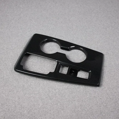 Miniatura 3 de Para Honda Civic 2022 2023 2024 2025 Consola central delantera Panel de salpicadero, cubierta de portavasos con patrón de fibra de carbono