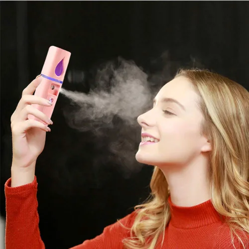 Miniatura 6 de Vaporizador Facial Portátil Nano Mini Atomizador Facial para Atomización de Extensiones de Pestañas con Espejo y Tanque de Agua Visual de 20ml