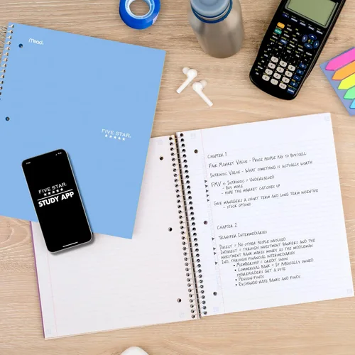 Miniatura 4 de Cuaderno de Five Star, 1 materia, con rayas, 100 hojas, 11" x 8-1/2", Negro