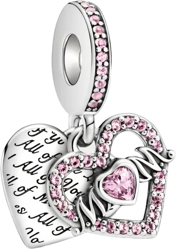 Miniatura 15 de LUXILLA Abalorio de plata de ley 925 para madre, hija, abuela, para familia, amor, madre, hija, abuela, para pulseras, collares, dijes, abalorios