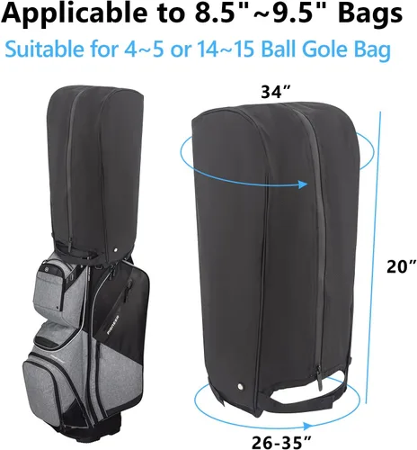 Miniatura 2 de Funda impermeable para bolsa de golf, cubierta de lluvia para bolsa de golf, cubierta de lluvia para bolsa de golf, se adapta a casi todas