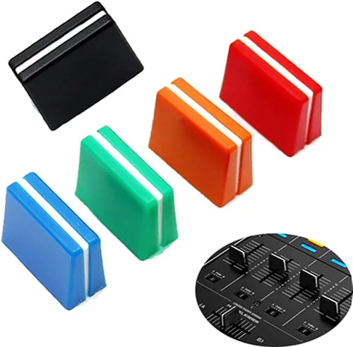 5 piezas Fader Cap Fader Perillas deslizantes para DJ Mezclador Consola Pioneer DJM 350 400 500 700 750 800 850 900NEXUS 900SRT 900NXS2 2000 Fader