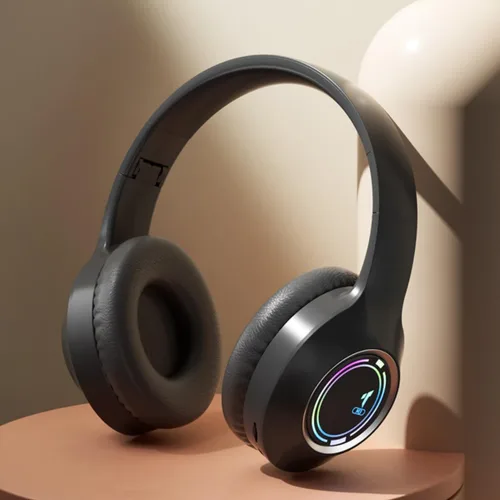 Miniatura 8 de Auriculares Bluetooth Sobre la Oreja, Auriculares Inalámbricos de Baja Latencia, Llamadas Manos Libres, Auriculares de Reducción de Ruido de Graves