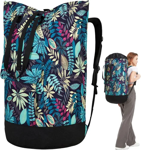 Miniatura 8 de Bolsas de lavandería extra grandes y resistentes, mochila de lavandería universitaria de 115 litros, bolsa de lavandería grande con correas