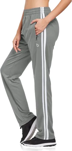 BALEAF Pantalones deportivos para mujer, pantalones deportivos para correr, bolsillos con cremallera, pantalones deportivos para calentar, casuales,