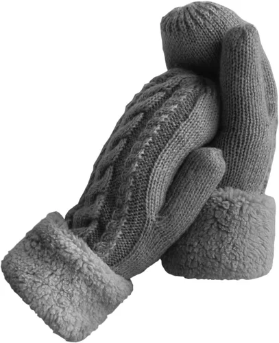 Guantes de invierno para mujer, guantes de forro cálido, guantes gruesos de lana, guantes gruesos, accesorios para invierno y clima frío