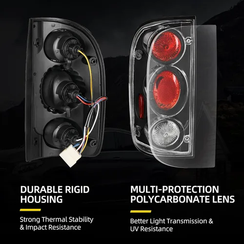 Miniatura 2 de DWVO Conjunto de luz trasera compatible con reemplazo de lámparas traseras Tacoma 01 02 03 04 2001 2002 2003 2004