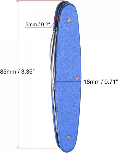 Miniatura 2 de uxcell Cuchillo de extracción de caja de reloj con parte trasera para quitar estuches de doble uso, removedor de batería de acero inoxidable