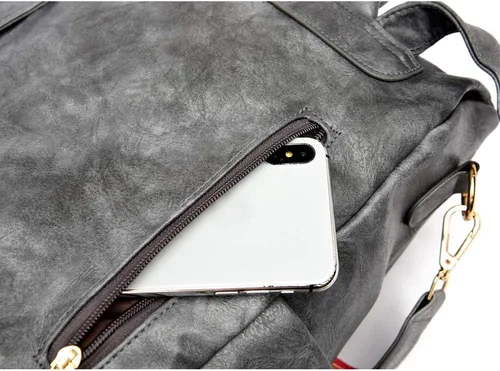 Miniatura 7 de ZOCILOR Bolso de moda para mujer, mochila convertible de diseño multiusos, bolso de hombro, bolso de viaje