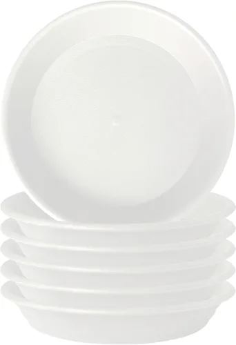 Miniatura 15 de 6 platillos de plástico para plantas de 5 pulgadas, tamaño individual, grueso y fuerte de 6, 8, 10, 12 pulgadas, bandeja de recogedor de agua
