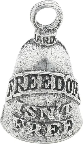 Miniatura 17 de Guardian Bell Campana patriótica de buena suerte con llavero y bolsa de regalo de terciopelo negro Campana de motocicleta Peltre sin plomo