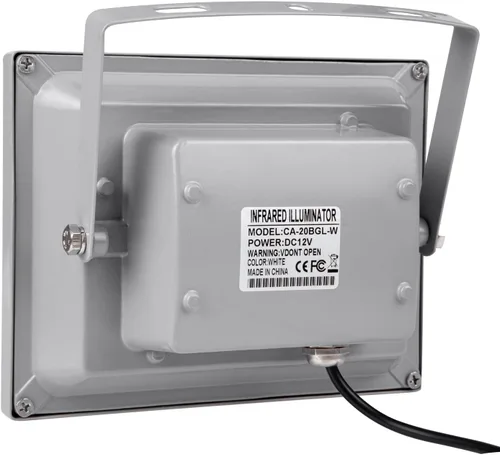 Miniatura 4 de Iluminador infrarrojo 20 unids matriz IR LED IR iluminador visión nocturna gran angular largo alcance al aire libre impermeable para cámara de Blanco