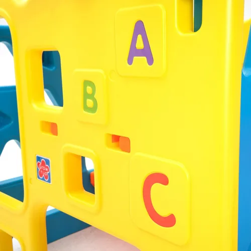 Miniatura 7 de Grow'n Up Climb 'n Explore Play Gym - Centro de actividades 4 en 1 para niños pequeños con tobogán, aro de baloncesto, túnel de gateo y pared