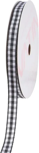 Miniatura 21 de VATIN Cinta a cuadros en blanco y negro – 3/8 pulgadas x 50 yardas, perfecta para cestas de Pascua, manualidades de primavera, envoltura de regalos
