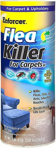 Miniatura 2 de Enforcer EFKOB203 - Mata pulgas para alfombras, fragancia brisa oceánica, 20 onzas (caja de 12), mata pulgas, garrapatas, piojos, hormigas, peces