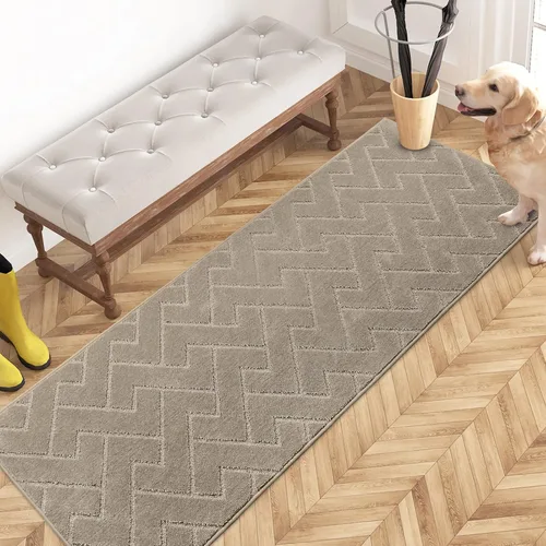 Miniatura 78 de PURRUGS Alfombra de fácil cuidado de 6 x 9 pies, antideslizante, lavable a máquina, tapete para puerta de perro, resistente a las manchas