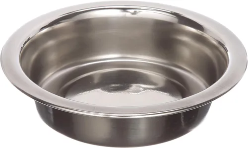 Neater Pet Brands Cuencos de acero inoxidable poco profundos para gatos, 1 taza (8 onzas), 1 tazón de repuesto para comedero individual (Express &