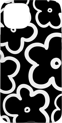 Miniatura 9 de Cute Flower Pattern Large Wildflower Black and White Floral Case for iPhone 17