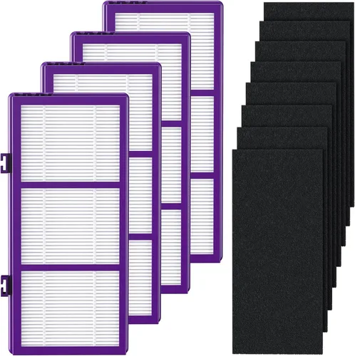HAPF300AP Performance Plus Filtro de Repuesto para Purificador de Aire Holmes AER1 HAPF300AP-U4, 4 Filtros True HEPA+ 8 Prefiltros de Carbono