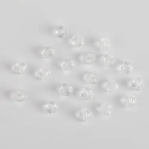 Miniatura 4 de Cuentas de vidrio bicono negro de 0.157 in para la fabricación de joyas, 1700 unids cuentas espaciadoras de cristal facetado surtidos, suministros