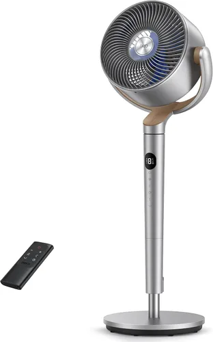 Miniatura 9 de Dreo - Ventilador de pie, oscilación inteligente de 120°+120°, ventiladores de piso con control Wi-Fi/por voz, ventilador de 90 pies