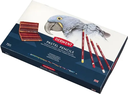 Miniatura 2 de Derwent Lápices pastel, caja de madera, colores surtidos, 72 lápices por caja (2300343)