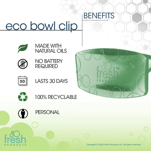 Miniatura 5 de Fresh Products - Ambientador clip ecológico para taza 2.0 de melón y pepino, 4/cs – EBC4-CM